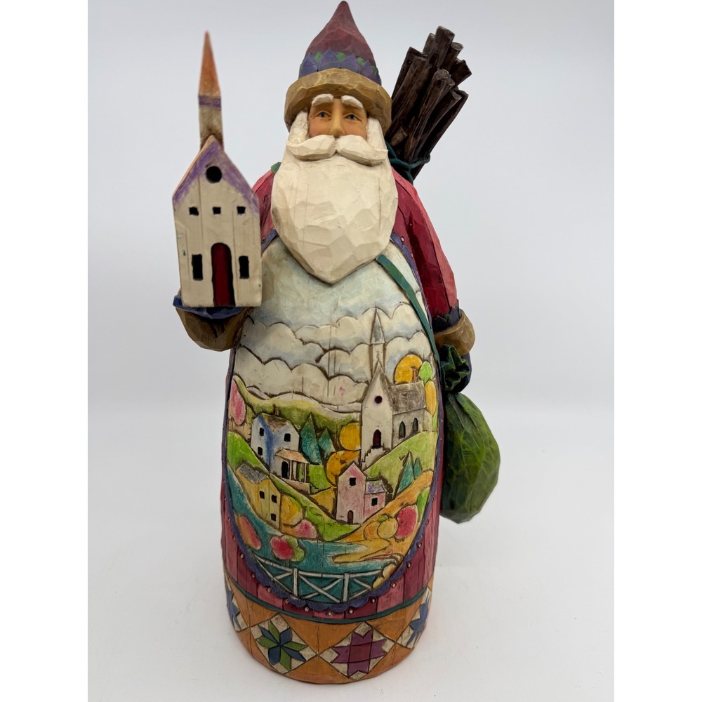 Jim Shore Heartwood Creek Santa Gods Blessings Are Forever 118433T 2004 Figurine